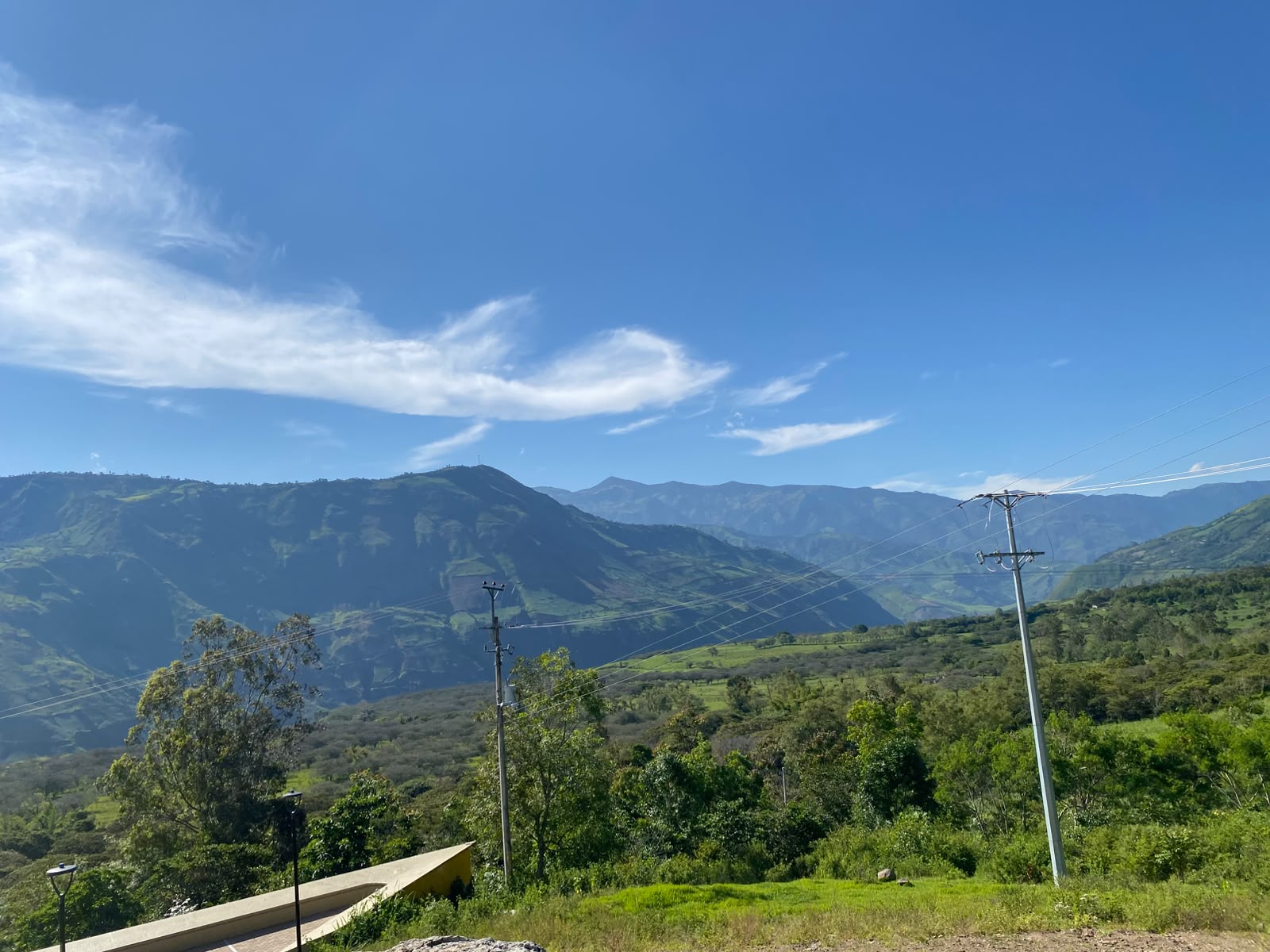 Vista panorámica de las montañas cafeteras de Samaniego, Nariño
